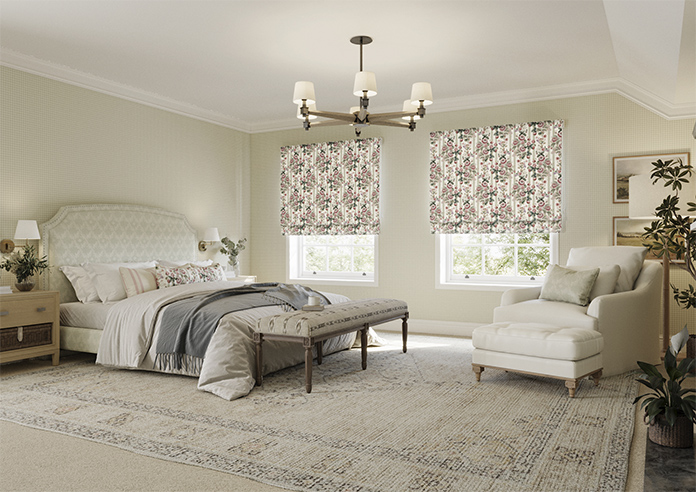 Adelaide, Winnies Bloom Buttermilk - Roman Blind - Image 6